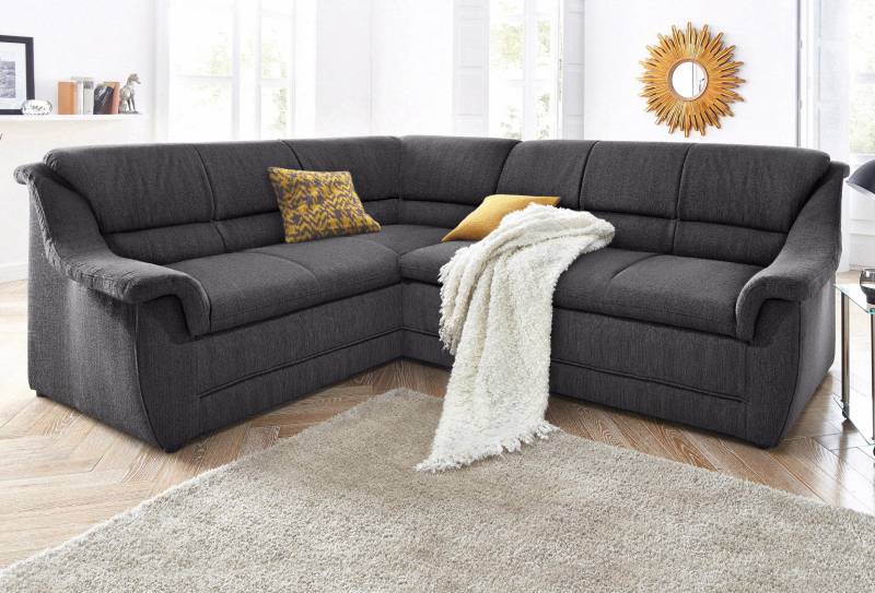 DOMO collection Ecksofa »Lale zeitlose Formensprache, komfortabel, L-Form«, mit langem Schenkel, wahlweise mit Bettfunktion von DOMO collection