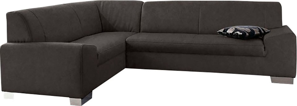 DOMO collection Ecksofa »Alisson, zeitlose Optik, flache Armlehnen, L-Form«, fester Sitzkomfort, wahlweise mit Bettfunktion DOMO collection Ecksofa »Alisson, zeitlose Optik, flache Armlehnen, L-Form«, fester Sitzkomfort, wahlweise mit Bettfunktion von DOMO collection