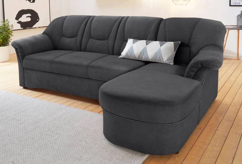 DOMO collection Ecksofa »Sarafina zeitlos und komfortabel, optional mit Federkern, L-Form«, wahlweise mit Bettfunktion von DOMO collection