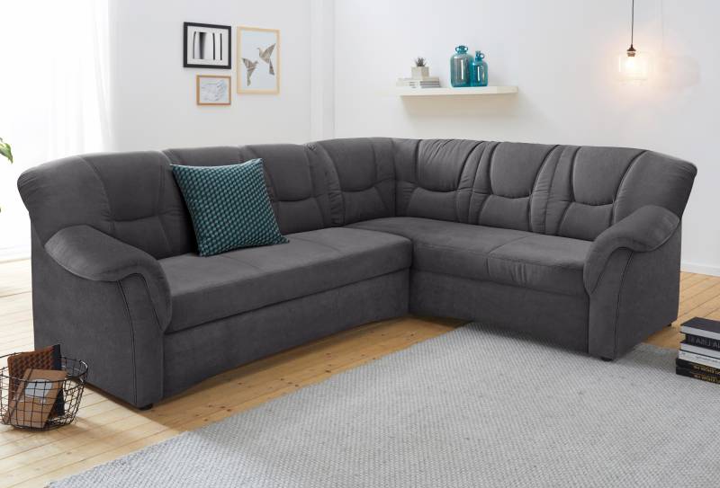 DOMO collection Ecksofa »Sarafina zeitlos und komfortabel, optional mit Federkern, L-Form«, wahlweise mit Bettfunktion von DOMO collection