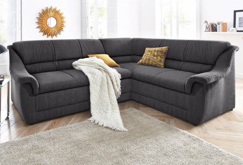 DOMO collection Ecksofa »Lale zeitlose Formensprache, komfortabel, L-Form«, mit langem Schenkel, wahlweise mit Bettfunktion von DOMO collection