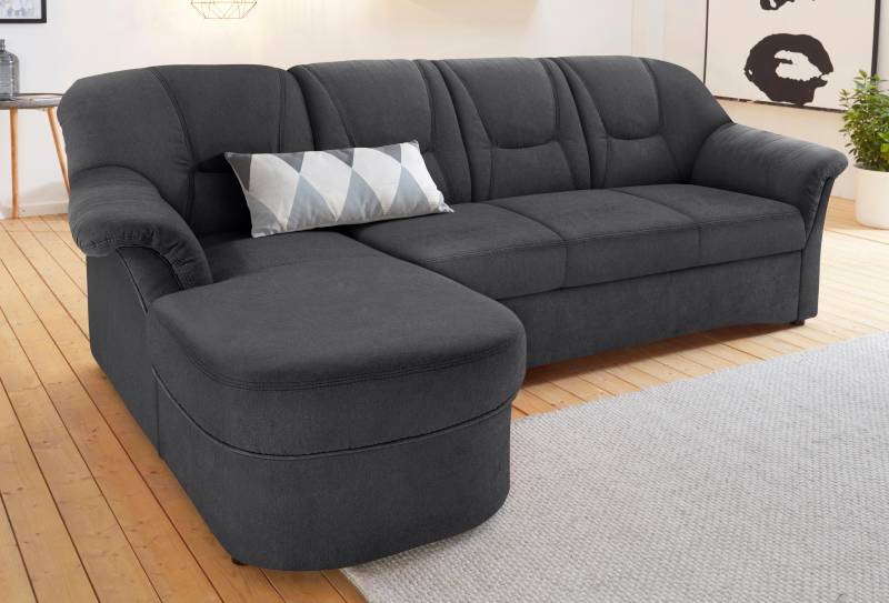DOMO collection Ecksofa »Sarafina zeitlos und komfortabel, optional mit Federkern, L-Form«, wahlweise mit Bettfunktion von DOMO collection