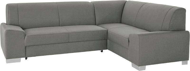 DOMO collection Ecksofa »Anzio in kubischer Formensprache, flache Armlehnen, L-Form«, Wahlweise mit Bettfunktion und Federkern für hohen Sitzkomfort von DOMO collection