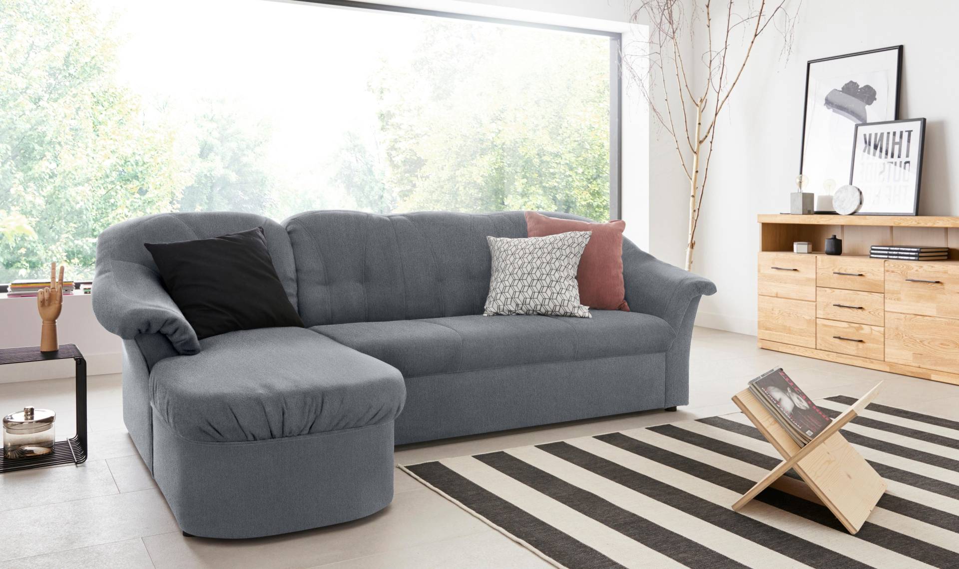 DOMO collection Ecksofa »Pegnitz, elegante Rückensteppung, kompakte Stellmasse 238/141cm, L-Form«, wahlweise mit Bettfunktion DOMO collection Ecksofa »Pegnitz, elegante Rückensteppung, kompakte Stellmasse 238/141cm, L-Form«, wahlweise mit Bettfunktion von DOMO collection