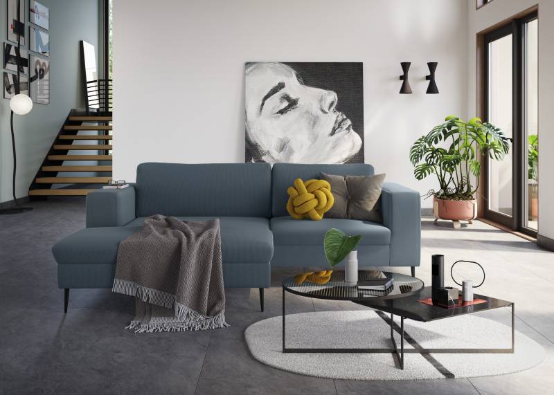 DOMO collection Ecksofa »Modica kompakt und elegant, Breite 244, L-Form«, moderne Optik mit extrabreiter Recamiere, auch in Cord von DOMO collection