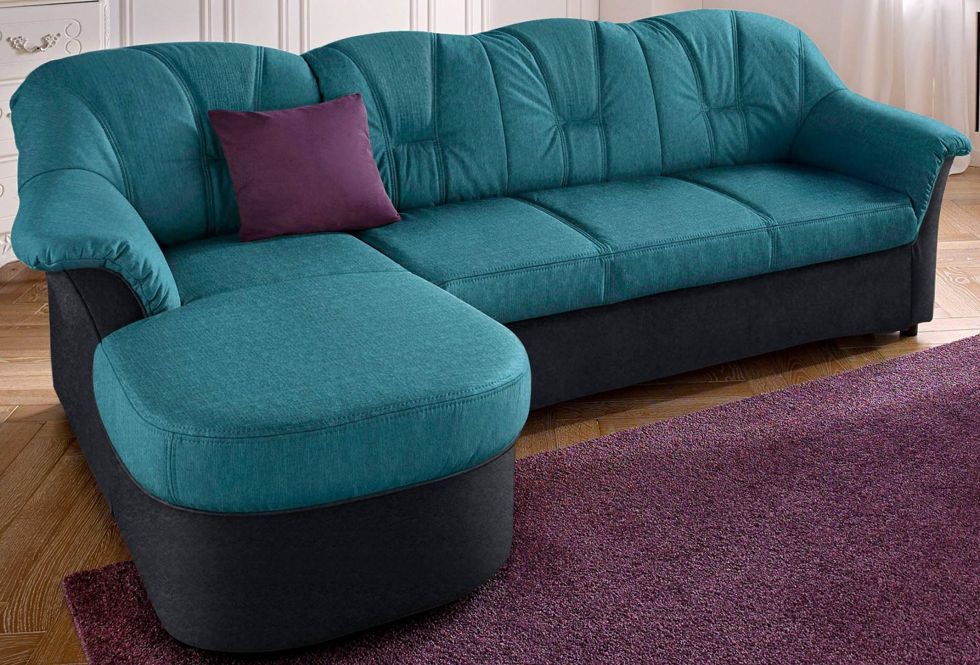 DOMO collection Ecksofa »Flores Schlafsofa, B/T/H: 233/142/86 cm, L-Form« von DOMO collection