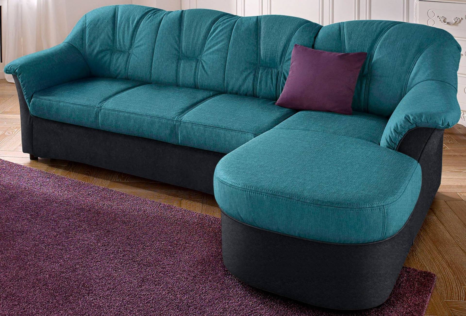 DOMO collection Ecksofa »Flores Schlafsofa, B/T/H: 233/142/86 cm, L-Form« von DOMO collection