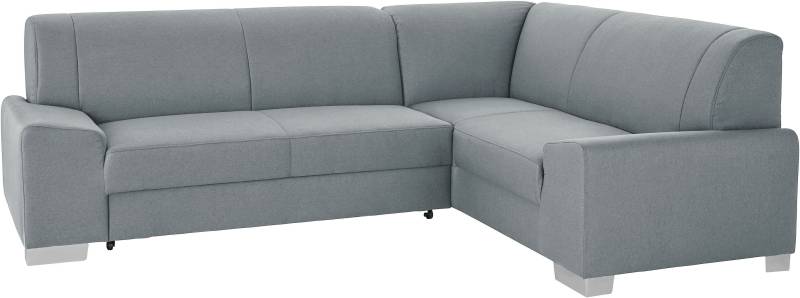 DOMO collection Ecksofa »Anzio in kubischer Formensprache, flache Armlehnen, L-Form«, Wahlweise mit Bettfunktion und Federkern für hohen Sitzkomfort von DOMO collection
