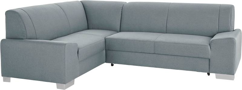 DOMO collection Ecksofa »Anzio in kubischer Formensprache, flache Armlehnen, L-Form«, Wahlweise mit Bettfunktion und Federkern für hohen Sitzkomfort von DOMO collection