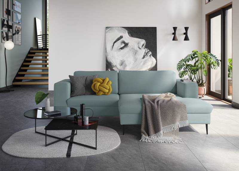 DOMO collection Ecksofa »Modica kompakt und elegant, Breite 244, L-Form«, moderne Optik mit extrabreiter Recamiere, auch in Cord von DOMO collection