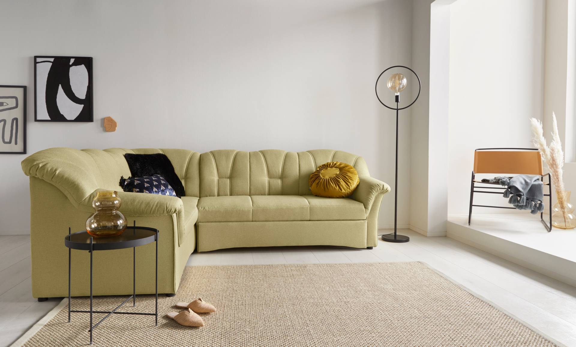 DOMO collection Ecksofa »Papenburg B/T/H: 242/190/84 cm L-Form«, wahlweise mit Bettfunktion, Langer Schenkel links oder rechts von DOMO collection