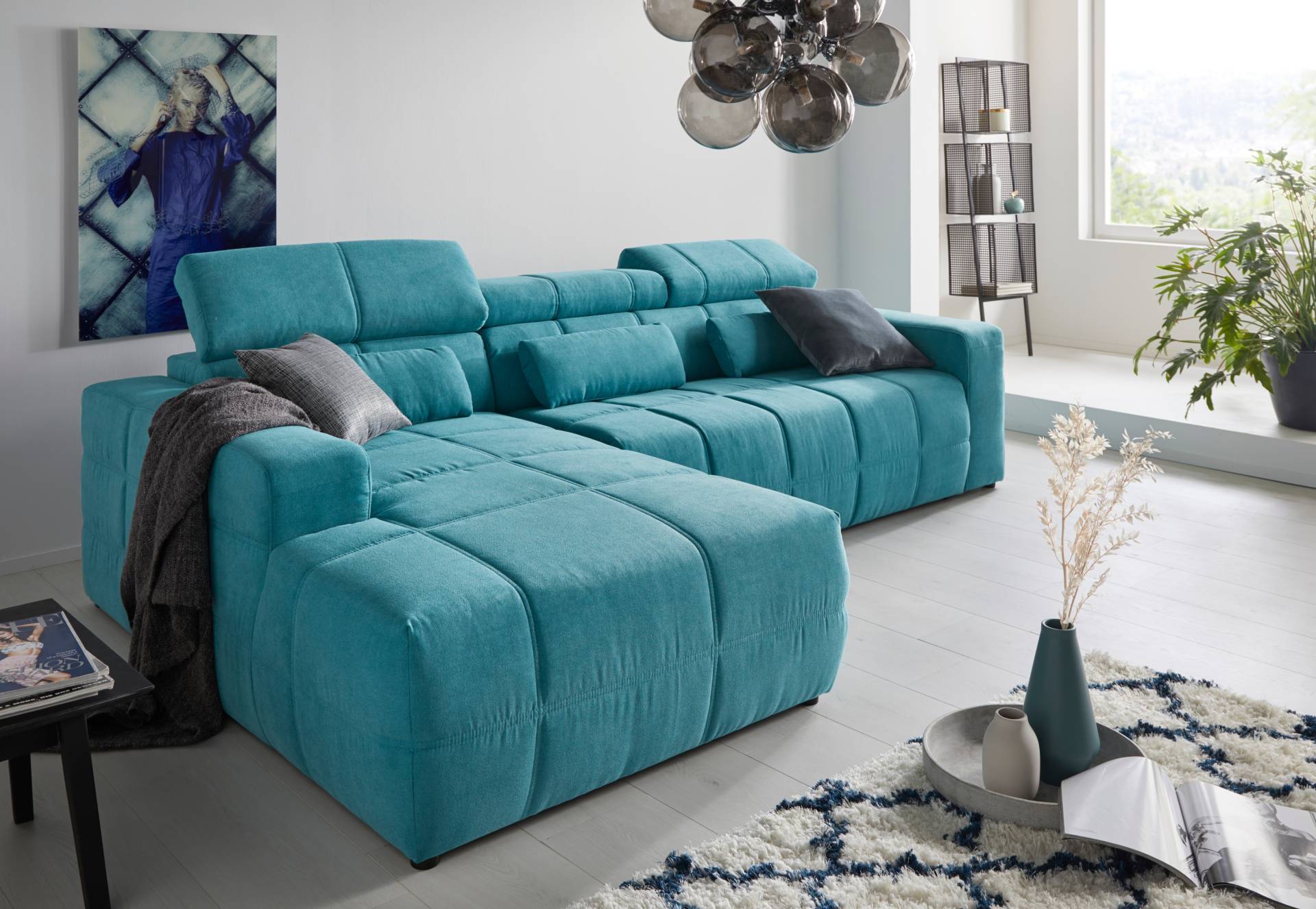 DOMO collection Ecksofa »Brandon grosse Ausführung B/T/H: 289/177/80 cm, auch in Leder und Cord« von DOMO collection