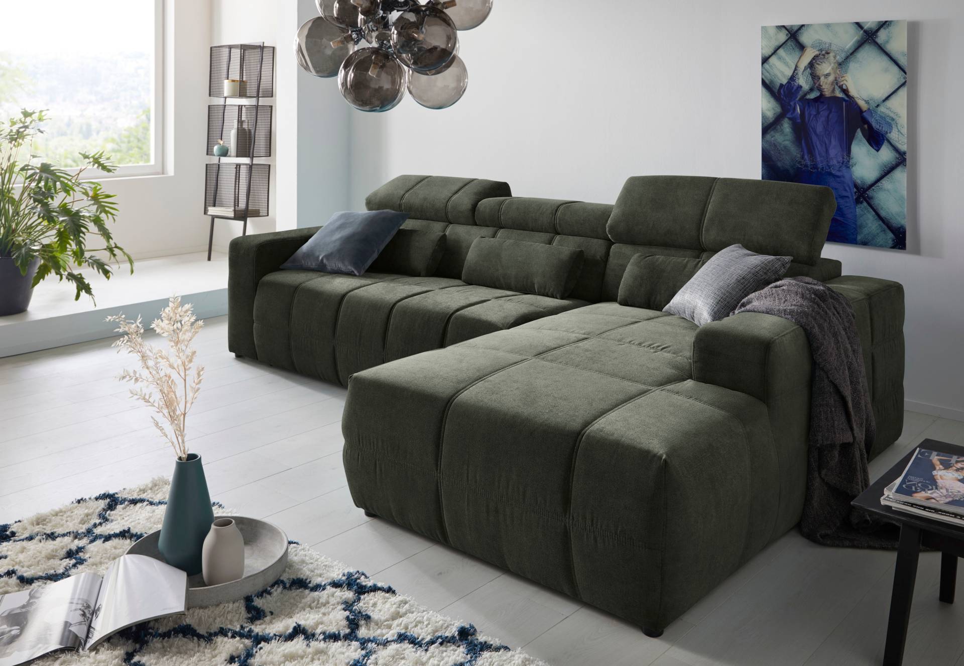 DOMO collection Ecksofa »Brandon grosse Ausführung B/T/H: 289/177/80 cm, auch in Leder und Cord« von DOMO collection