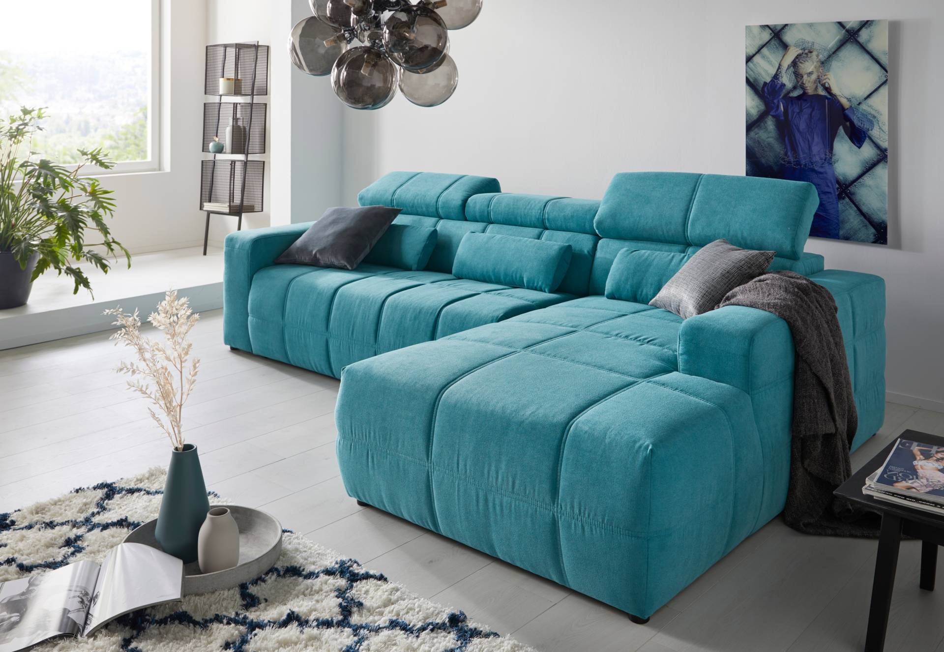 DOMO collection Ecksofa »Brandon grosse Ausführung B/T/H: 289/177/80 cm, auch in Leder und Cord« von DOMO collection