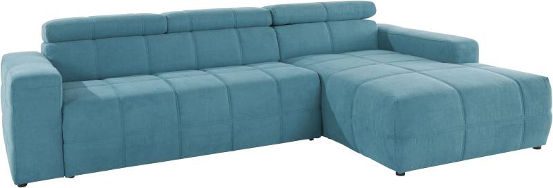 DOMO collection Ecksofa »Brandon grosse Ausführung B/T/H: 289/177/80 cm, auch in Leder und Cord«, mit Kopfteilverstellung, wahlweise Sitztiefenverstellung, L-Form von DOMO collection