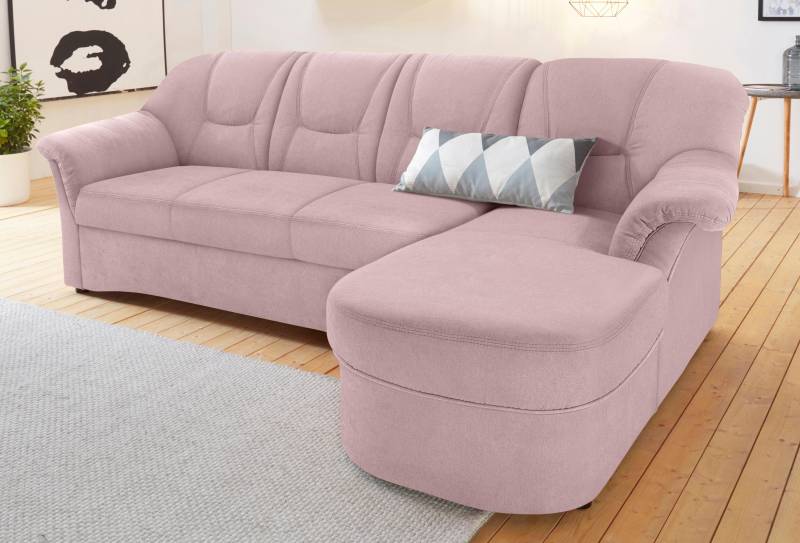 DOMO collection Ecksofa »Sarafina zeitlos und komfortabel, optional mit Federkern, L-Form«, wahlweise mit Bettfunktion von DOMO collection