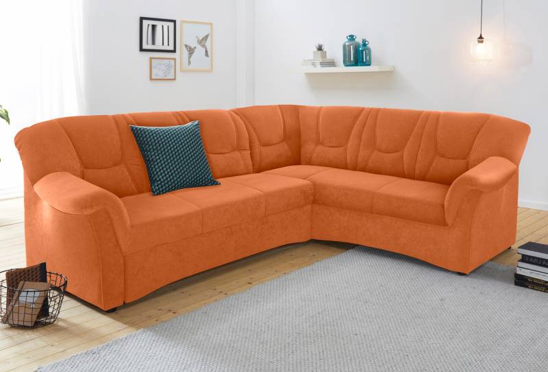 DOMO collection Ecksofa »Sarafina zeitlos und komfortabel, optional mit Federkern, L-Form«, wahlweise mit Bettfunktion von DOMO collection