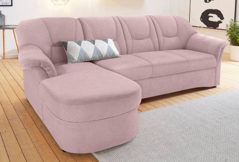 DOMO collection Ecksofa »Sarafina zeitlos und komfortabel, optional mit Federkern, L-Form«, wahlweise mit Bettfunktion von DOMO collection