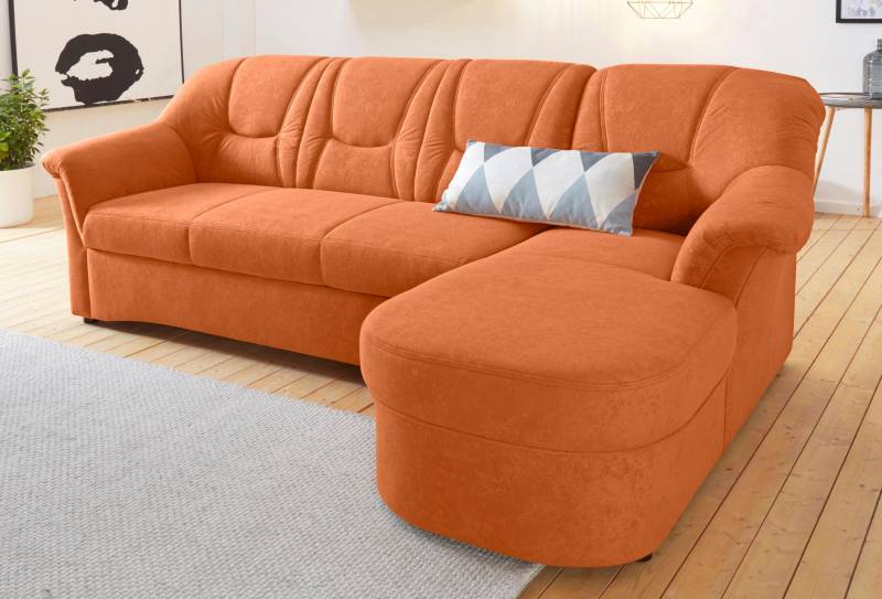 DOMO collection Ecksofa »Sarafina zeitlos und komfortabel, optional mit Federkern, L-Form«, wahlweise mit Bettfunktion von DOMO collection