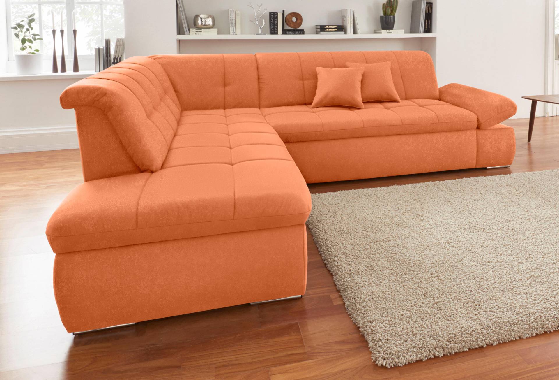 DOMO collection Ecksofa »NMoric incl. Zierkissen B/T/H: 273/216/80 cm« von DOMO collection