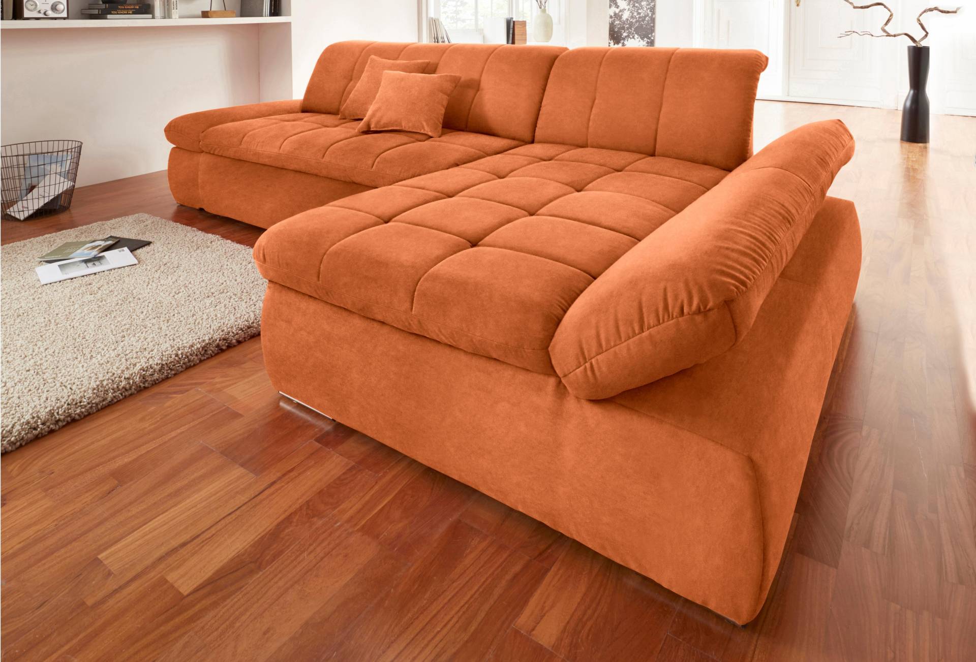 DOMO collection Ecksofa »NMoric XXL, B/T/H: 300/172/80cm, Revamierenabschluss« von DOMO collection