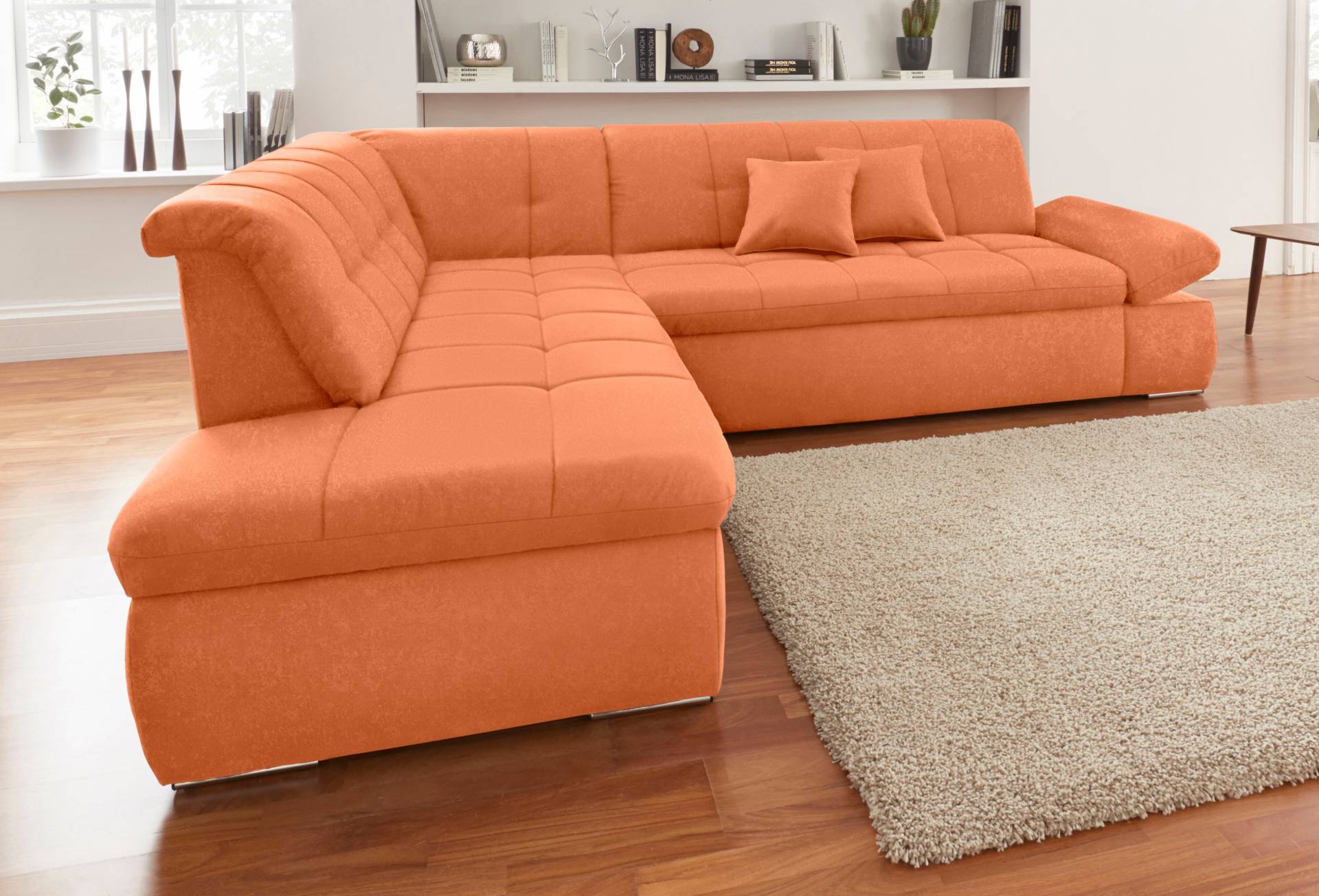 DOMO collection Ecksofa »NMoric incl. Zierkissen B/T/H: 273/216/80 cm L-Form« von DOMO collection