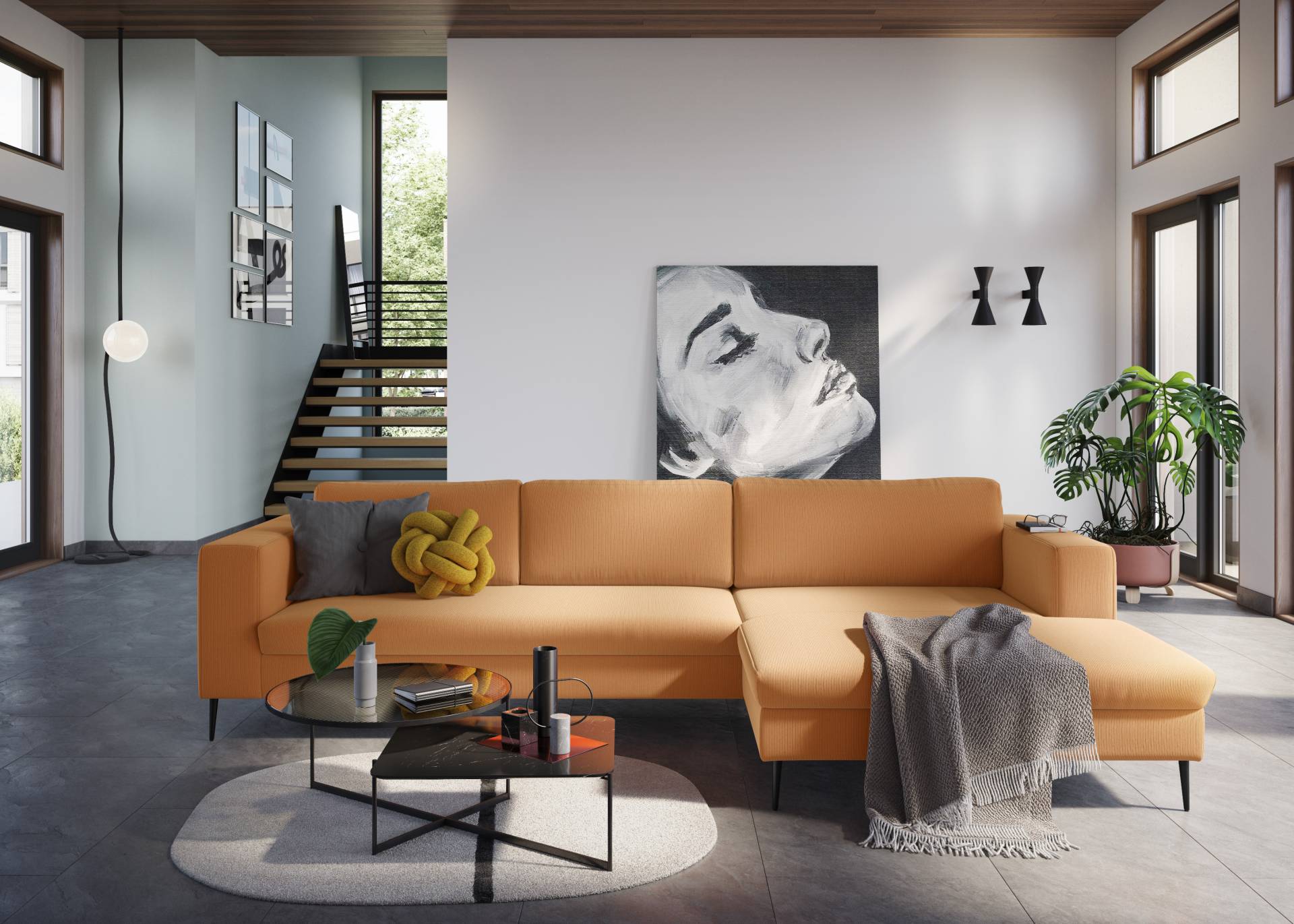 DOMO collection Ecksofa »Modica, zeitlos und elegant, L-Form«, moderne Optik mit extrabreiter Recamiere, auch in Cord DOMO collection Ecksofa »Modica, zeitlos und elegant, L-Form«, moderne Optik mit extrabreiter Recamiere, auch in Cord von DOMO collection