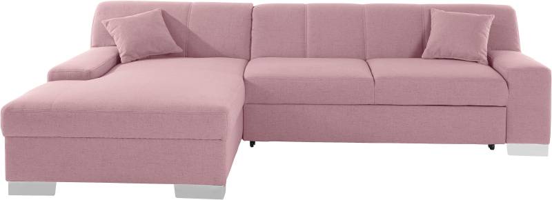 DOMO collection Ecksofa »Bero, elegant und zeitlos, flache Armlehnen, L-Form«, fester Sitzkomfort, wahlweise mit Bettfunktion von DOMO collection