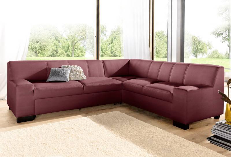 DOMO collection Ecksofa »Norma, moderne Armlehnen, zeitlos und elegant, L-Form«, wahlweise mit Bettfunktion von DOMO collection