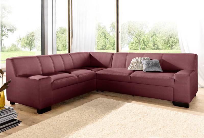 DOMO collection Ecksofa »Norma Top, elegant und modern, flache Armlehnen, L-Form«, wahlweise mit Bettfunktion von DOMO collection