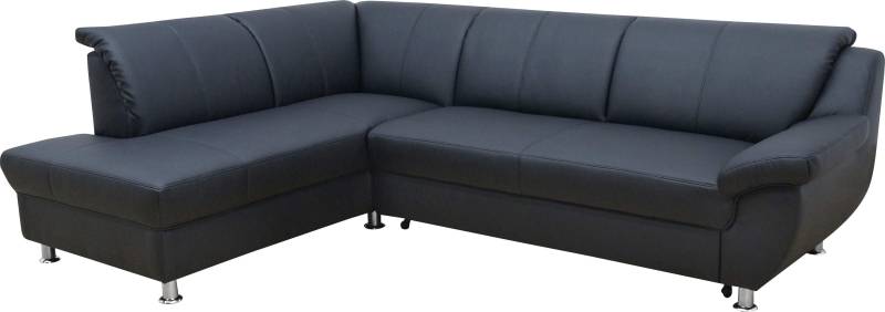 DOMO collection Ecksofa »Pilar, elegant und zeitloses Design, komfortabel, bequeme Armlehnen«, mit Ottomane, wahlweise mit Bettfunktion, L-Form von DOMO collection