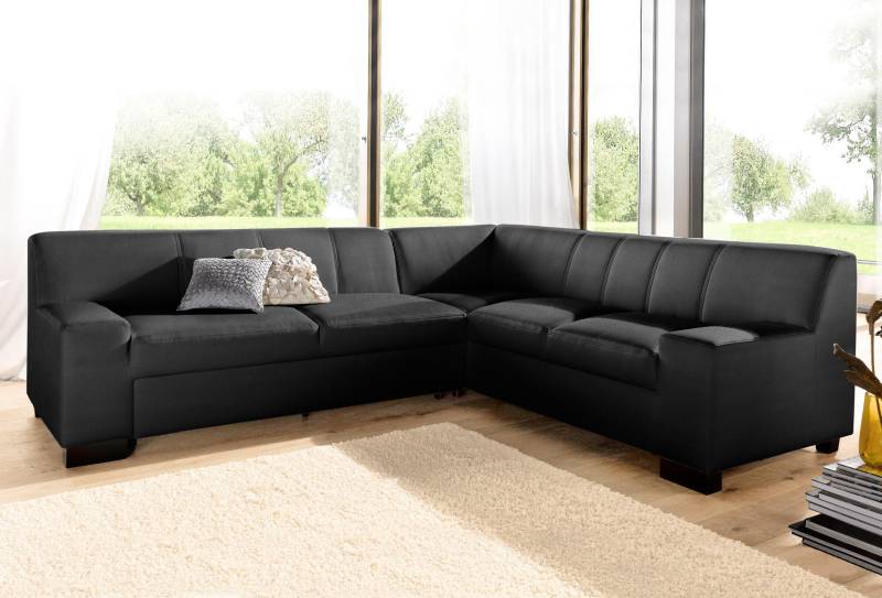 DOMO collection Ecksofa »Norma, moderne Armlehnen, zeitlos und elegant, L-Form«, wahlweise mit Bettfunktion von DOMO collection