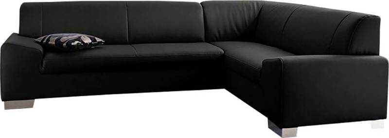 DOMO collection Ecksofa »Alisson, zeitlose Optik, flache Armlehnen, L-Form«, fester Sitzkomfort, wahlweise mit Bettfunktion von DOMO collection
