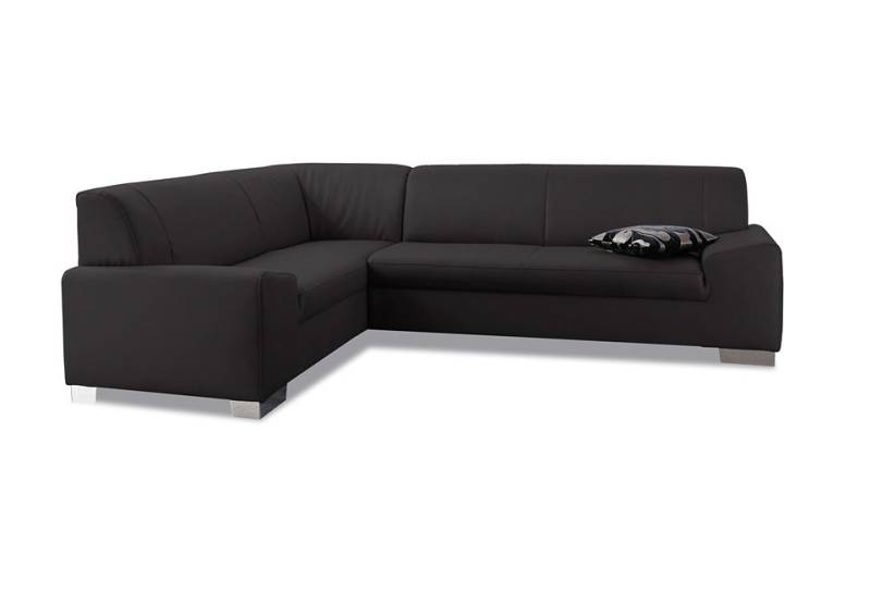 DOMO collection Ecksofa »Alisson, zeitlose Optik, flache Armlehnen, L-Form«, fester Sitzkomfort, wahlweise mit Bettfunktion von DOMO collection