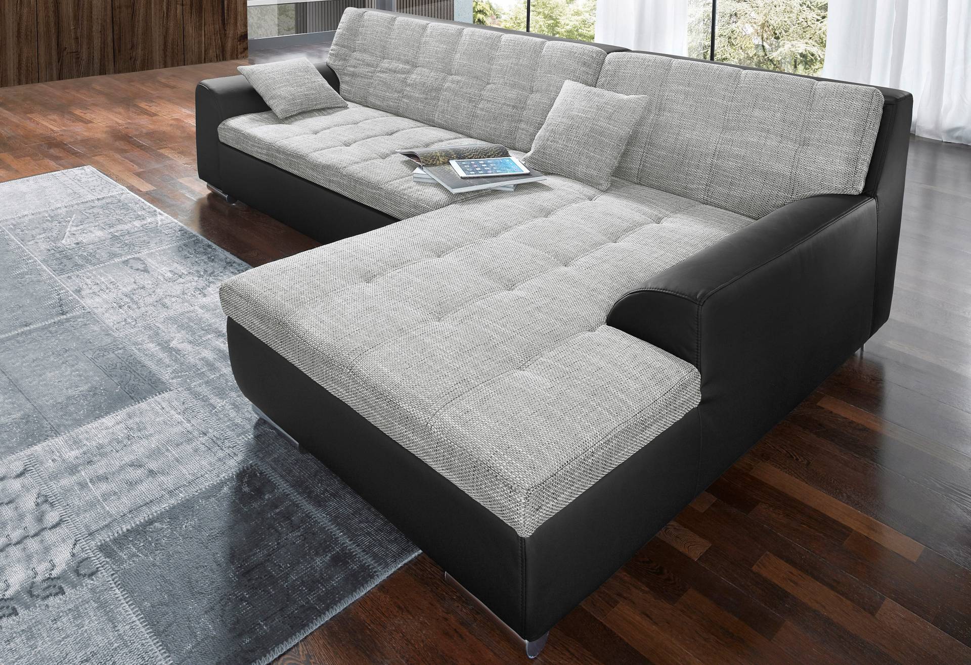 DOMO collection Ecksofa »Treviso viele Bezüge, auch in Cord, Schlafsofa, B/T/H: 267/80/83 cm« von DOMO collection