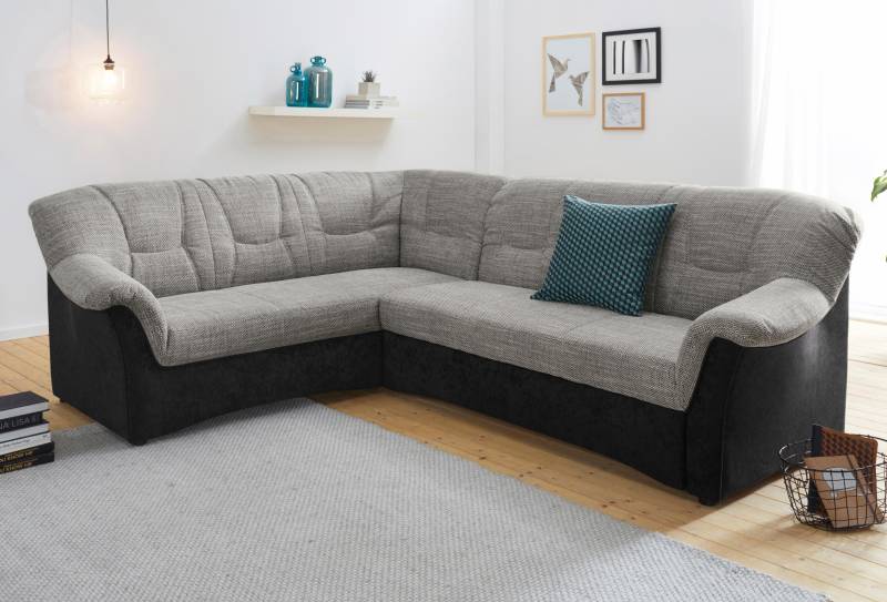DOMO collection Ecksofa »Sarafina zeitlos und komfortabel, optional mit Federkern, L-Form«, wahlweise mit Bettfunktion von DOMO collection