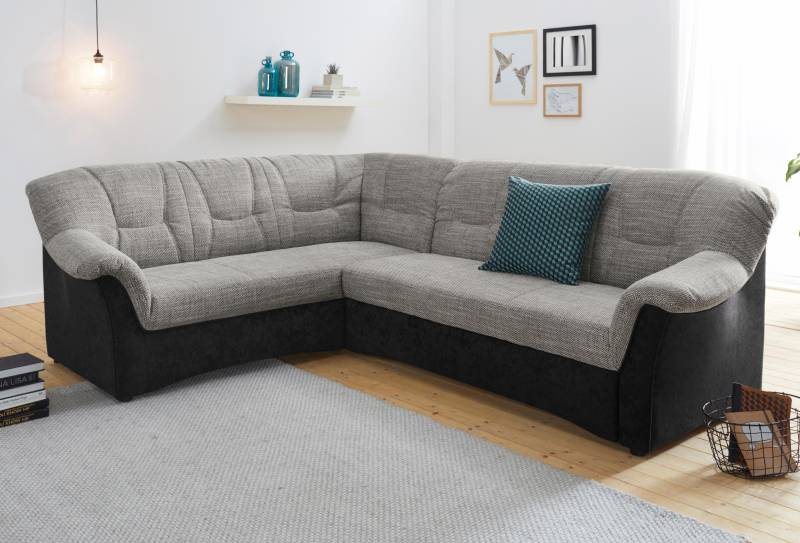 DOMO collection Ecksofa »Sarafina zeitlos und komfortabel, optional mit Federkern, L-Form«, wahlweise mit Bettfunktion von DOMO collection