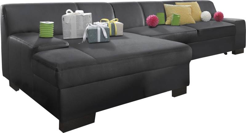 DOMO collection Ecksofa »Norma Top, elegant und modern, flache Armlehnen, komfortabel, L-Form«, wahlweise mit Bettfunktion von DOMO collection
