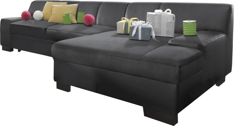 DOMO collection Ecksofa »Norma Top, elegant und modern, flache Armlehnen, komfortabel, L-Form«, wahlweise mit Bettfunktion von DOMO collection