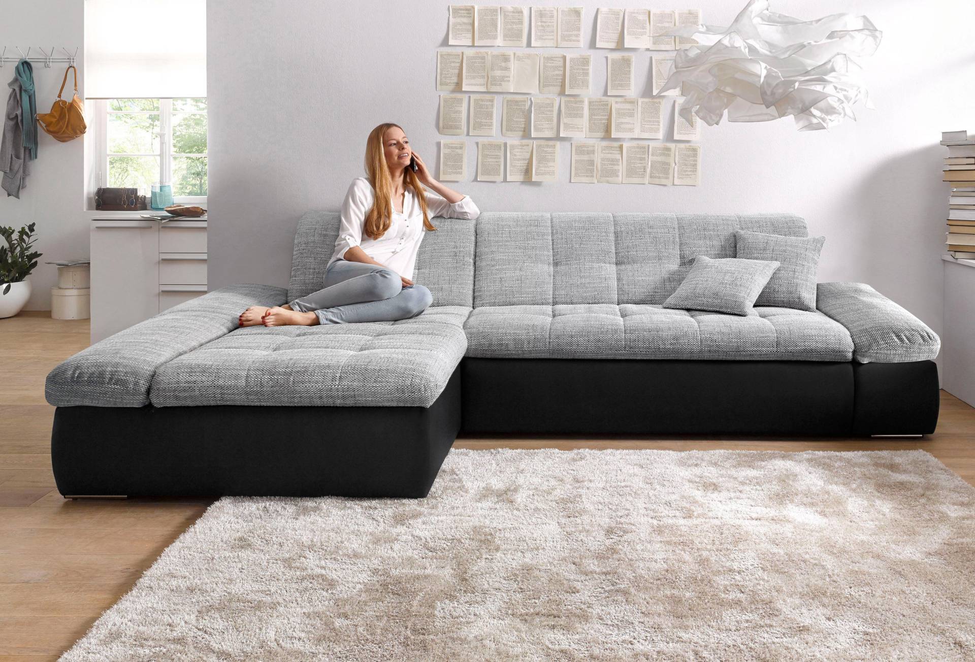 DOMO collection Ecksofa »Moric Schlafsofa B/T/H 300/172/80 cm, auch in Cord, L-Form« von DOMO collection