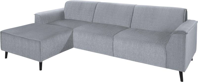 DOMO collection Ecksofa »Amora, inklusive komfortablem Federkern für mehr Sitzkomfort, L-Form«, mit Recamiere, zeitlos und elegant, Komfortsitzhöhe 47cm von DOMO collection