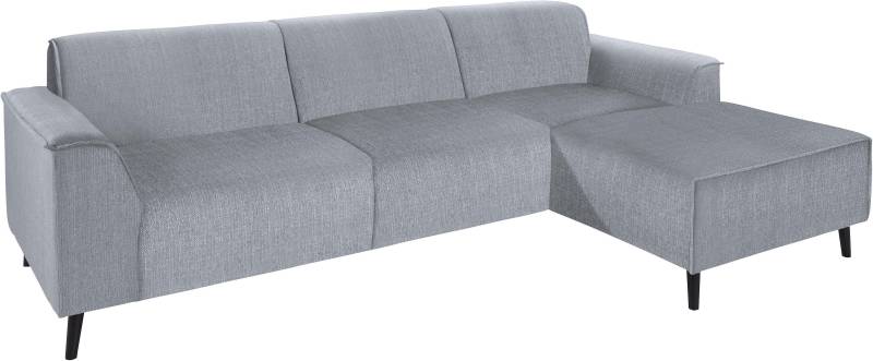DOMO collection Ecksofa »Amora, inklusive komfortablem Federkern für mehr Sitzkomfort, L-Form«, mit Recamiere, zeitlos und elegant, Komfortsitzhöhe 47cm von DOMO collection