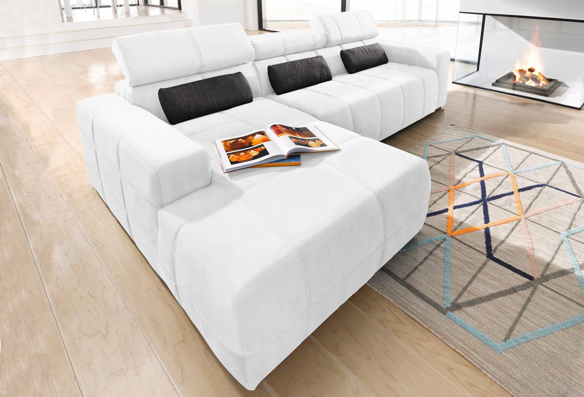 DOMO collection Ecksofa »Brandon grosse Ausführung B/T/H: 289/177/80 cm, auch in Leder und Cord« von DOMO collection