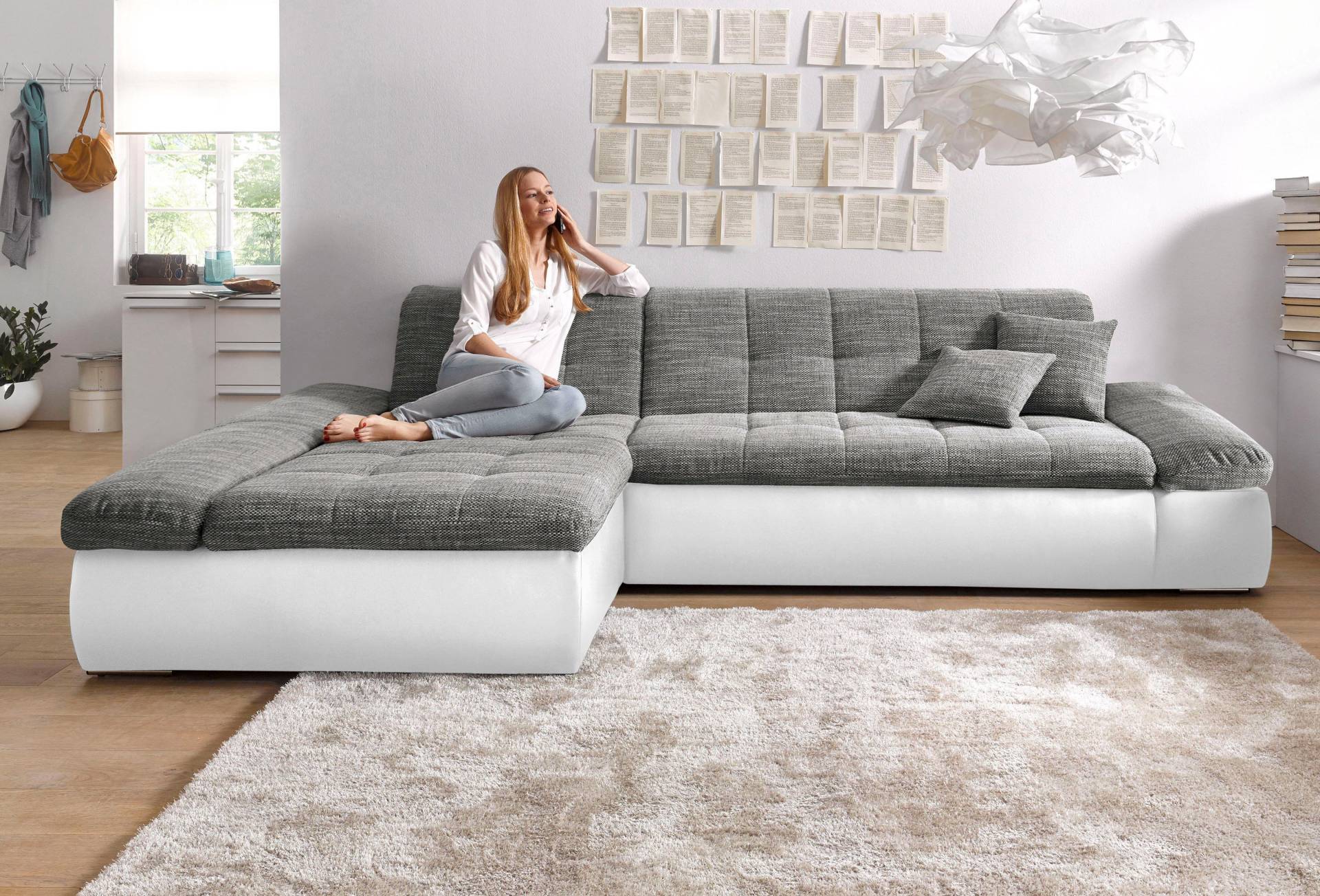 DOMO collection Ecksofa »Moric Schlafsofa B/T/H 300/172/80 cm, viele Bezugsarten, auch in Cord« von DOMO collection