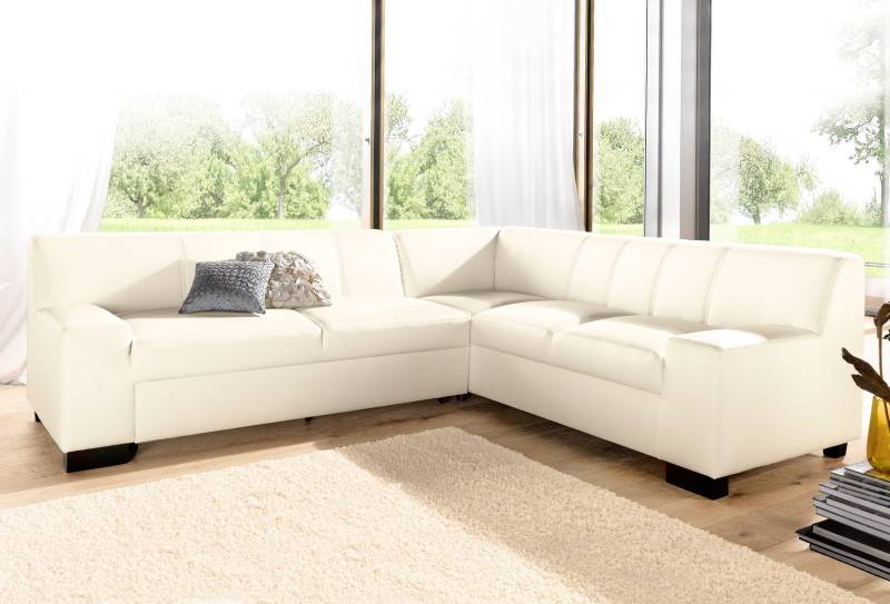 DOMO collection Ecksofa »Norma Top, elegant und modern, flache Armlehnen, L-Form«, wahlweise mit Bettfunktion von DOMO collection