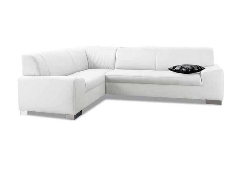 DOMO collection Ecksofa »Alisson, zeitlose Optik, flache Armlehnen, L-Form«, fester Sitzkomfort, wahlweise mit Bettfunktion von DOMO collection