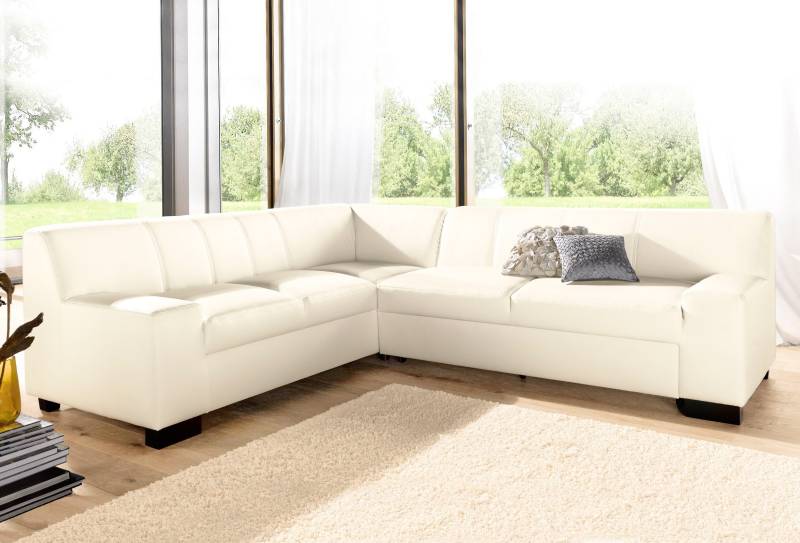 DOMO collection Ecksofa »Norma Top, elegant und modern, flache Armlehnen, L-Form«, wahlweise mit Bettfunktion von DOMO collection