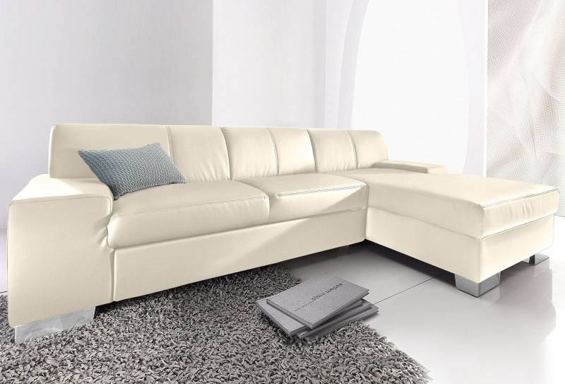 DOMO collection Ecksofa »Star, zeitlose Formensprache, elegante Optik, L-Form«, wahlweise mit Bettfunktion von DOMO collection