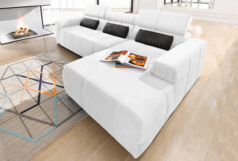 DOMO collection Ecksofa »Brandon grosse Ausführung B/T/H: 289/177/80 cm, auch in Leder und Cord« von DOMO collection