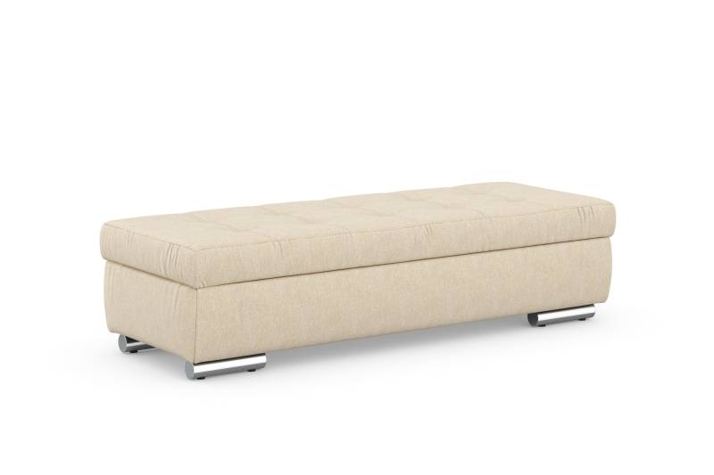 DOMO collection Hocker »Treviso XXL: B/T/H: 161/60/41 cm«, mit Stauraum, auch in Cord, passend zur Serie, moderne Steppung von DOMO collection